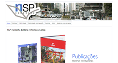 Desktop Screenshot of nsp-editora.com.br