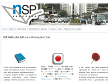 Tablet Screenshot of nsp-editora.com.br